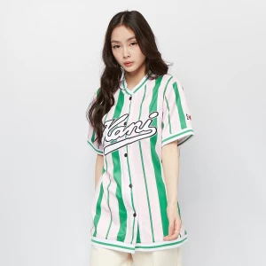 Varsity Stripe Baseball Shirt, markiKarl Kani, Koszule, w kolorze wielokolorowy, rozmiar: