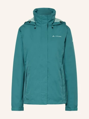 Vaude Kurtka Przeciwdeszczowa Escape Light gruen TURKUSOWY