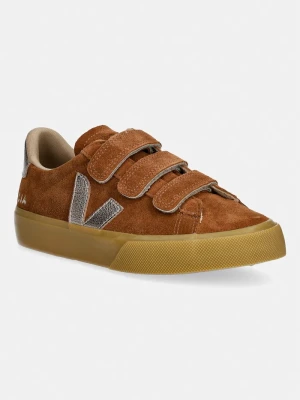 Veja RECIFE LOGO sneakersy damskie zamszowe brązowy