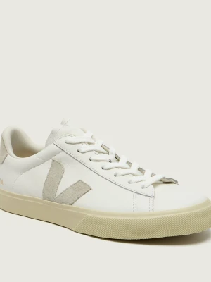 VEJA Skórzane sneakersy CAMPO | zamsz biały