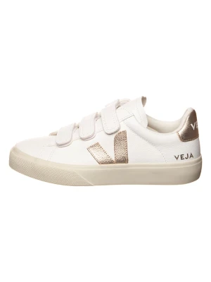 Veja Skórzane sneakersy "Recife" w kolorze złoto-białym rozmiar: 39