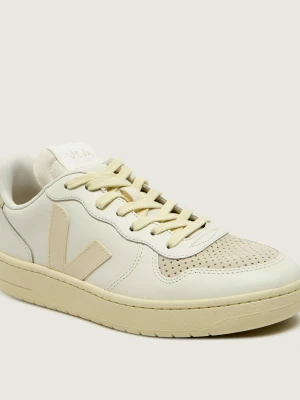 VEJA Skórzane sneakersy V-10 ecru