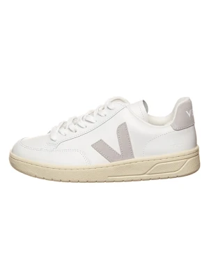 Veja Skórzane sneakersy "V 12" w kolorze biało-szarym rozmiar: 38