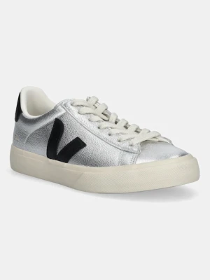Veja sneakersy skórzane Campo damskie kolor srebrny CP0520786A