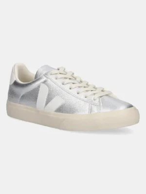 Veja sneakersy skórzane Campo kolor srebrny CP0502684A