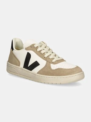 Veja sneakersy skórzane V-10 kolor beżowy VX0503138