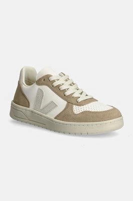 Veja sneakersy skórzane V-10 kolor beżowy VX0503298