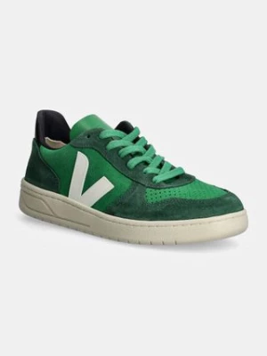 Veja sneakersy skórzane V-10 kolor zielony VX0303671A