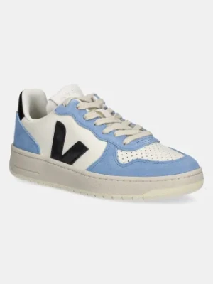 Veja sneakersy skórzane V-10 Prime damskie kolor niebieski VI0220503A