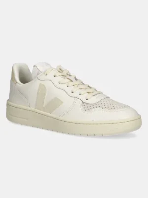 Veja sneakersy skórzane V-10 Prime męskie kolor beżowy VI0220498B