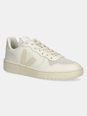 Veja sneakersy skórzane V-10 Prime męskie kolor beżowy VI0220498B