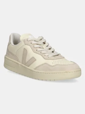 Veja sneakersy skórzane V-90 damskie kolor beżowy VD2003892A