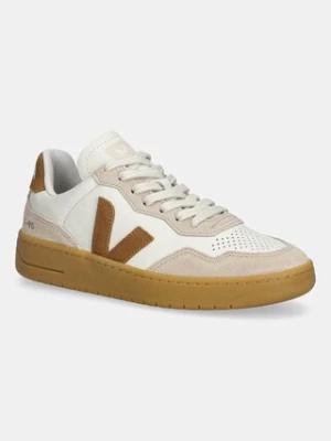 Veja sneakersy skórzane V-90 damskie kolor beżowy VD2020915A
