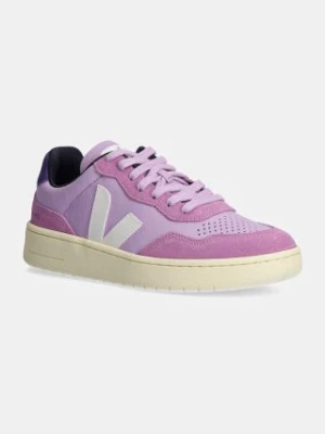 Veja sneakersy skórzane V-90 kolor fioletowy VD2003661A