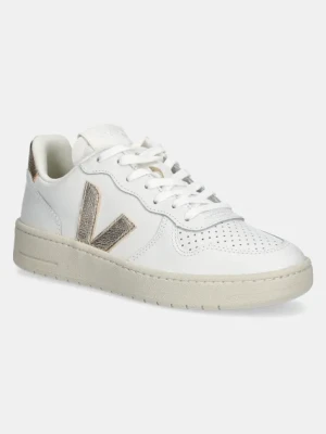 Veja sneakersy skórzane VI0220737A V-10 LEATHER damskie kolor biały VI0220737A