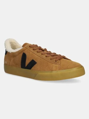 Veja sneakersy zamszowe Campo Winter męskie kolor brązowy CW0320809B