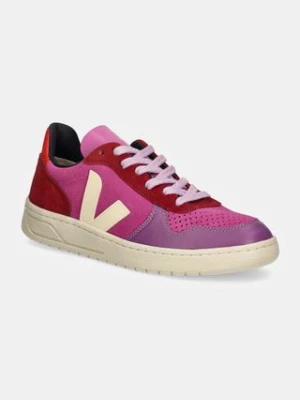 Veja sneakersy zamszowe V-10 kolor różowy VX0303668A