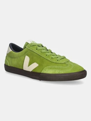 Veja sneakersy zamszowe Volley damskie kolor zielony VO0320890A