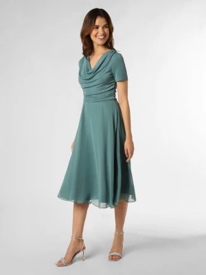Vera Mont - Damska sukienka wieczorowa, niebieski|zielony
