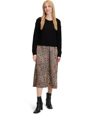 Vera Mont Sukienka w kolorze czarno-jasnobrązowym rozmiar: 38