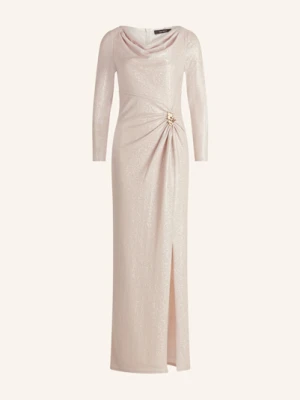 Vera Mont Sukienka Wieczorowa Z Błyszczącą Przędzą beige