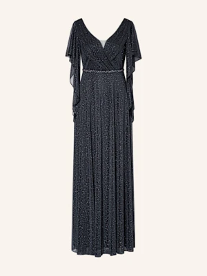 Vera Mont Suknia Wieczorowa Z Falbanami I Kamieniami Ozdobnymi blau