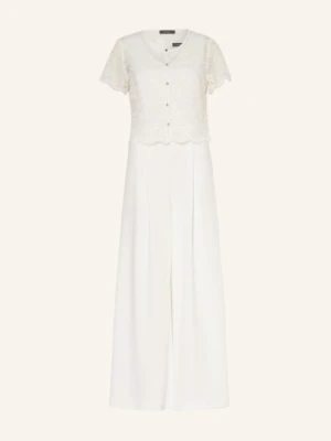 Vera Mont Zestaw: Kombinezon I Koronkowa Kurtka Z Cekinami weiss