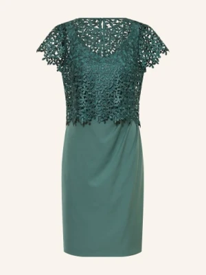 Vera Mont Zestaw: Sukienka Koktajlowa Z Bluzką Z Koronki gruen