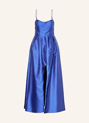 Vera Wang Sukienka Satynowa Lecros blau