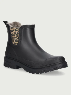 Verbenas kalosze damskie LUA FUR SMOOTH COMBI ANIMAL czarny