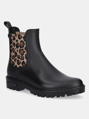 Verbenas kalosze GAUDI MATE ANIMAL damskie kolor czarny 5760020598