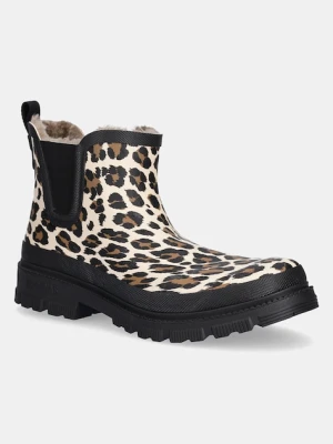 Verbenas kalosze LUA MATE COMBI ANIMAL FUR damskie kolor beżowy 9302180996