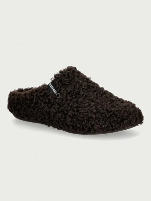Verbenas kapcie damskie YORK CURLY brązowy
