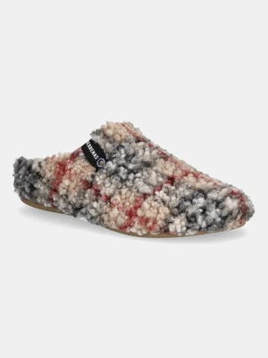 Verbenas kapcie YORK PLAID BORREGO kolor beżowy 5860500040