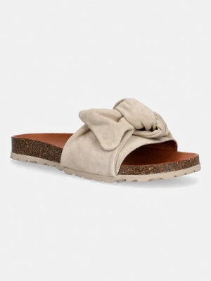 Verbenas klapki z odkrytymi palcami damskie zamszowe ROXY VELOUR