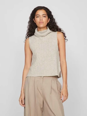 Vero Moda Bezrękawnik w kolorze beżowym rozmiar: M
