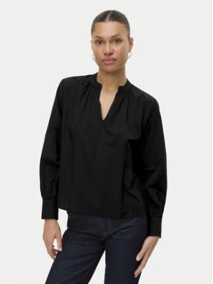 Vero Moda Bluzka Fanni 10336937 Czarny Loose Fit