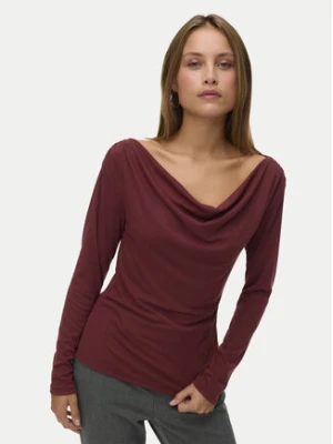 Vero Moda Bluzka Ice 10340793 Bordowy Regular Fit