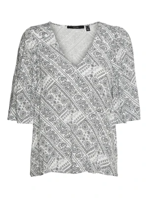Vero Moda Bluzka "Peace" w kolorze biało-czarnym rozmiar: S