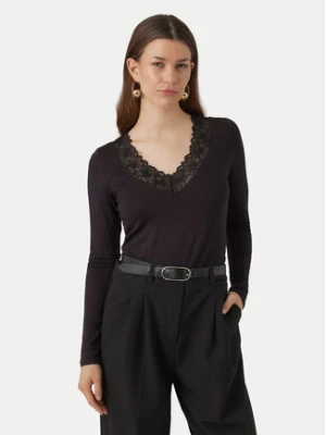 Vero Moda Bluzka Rosa 10298832 Czarny Regular Fit
