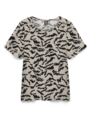 Vero Moda Bluzka w kolorze beżowo-czarnym rozmiar: S