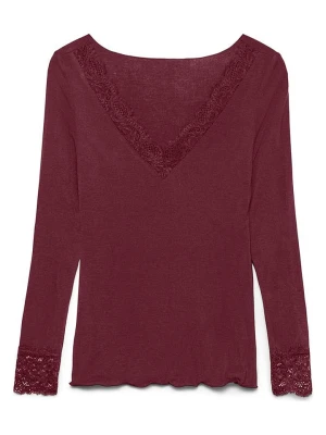 Vero Moda Bluzka w kolorze bordowym rozmiar: L