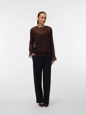 Vero Moda Bluzka w kolorze brązowym rozmiar: L