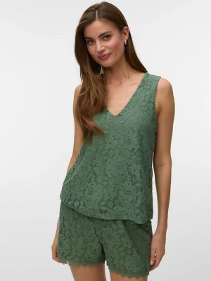 Vero Moda Bluzka w kolorze ciemnozielonym rozmiar: L