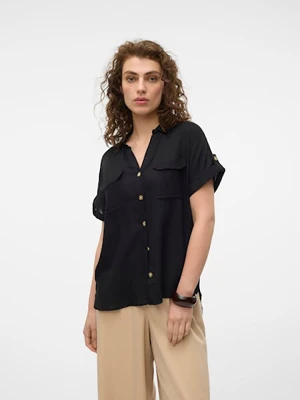 Vero Moda Bluzka w kolorze czarnym rozmiar: XS