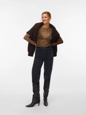 Vero Moda Bluzka w kolorze jasnobrązowo-brązowym rozmiar: L