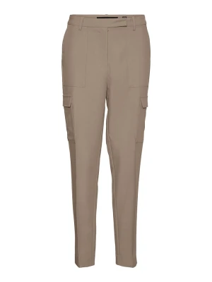 Vero Moda Bojówki "Vmnyla" w kolorze beżowym rozmiar: W34/L30