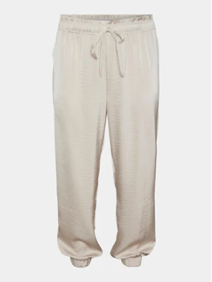 Vero Moda Curve Spodnie materiałowe Marys 10301979 Écru Loose Fit