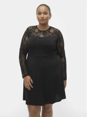 Vero Moda Curve Sukienka koktajlowa 10305860 Czarny Regular Fit