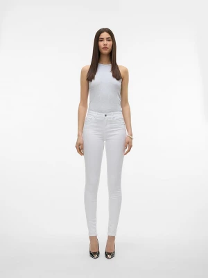 Vero Moda Dżinsy "Alia" - Skinny fit - w kolorze białym rozmiar: M/L32